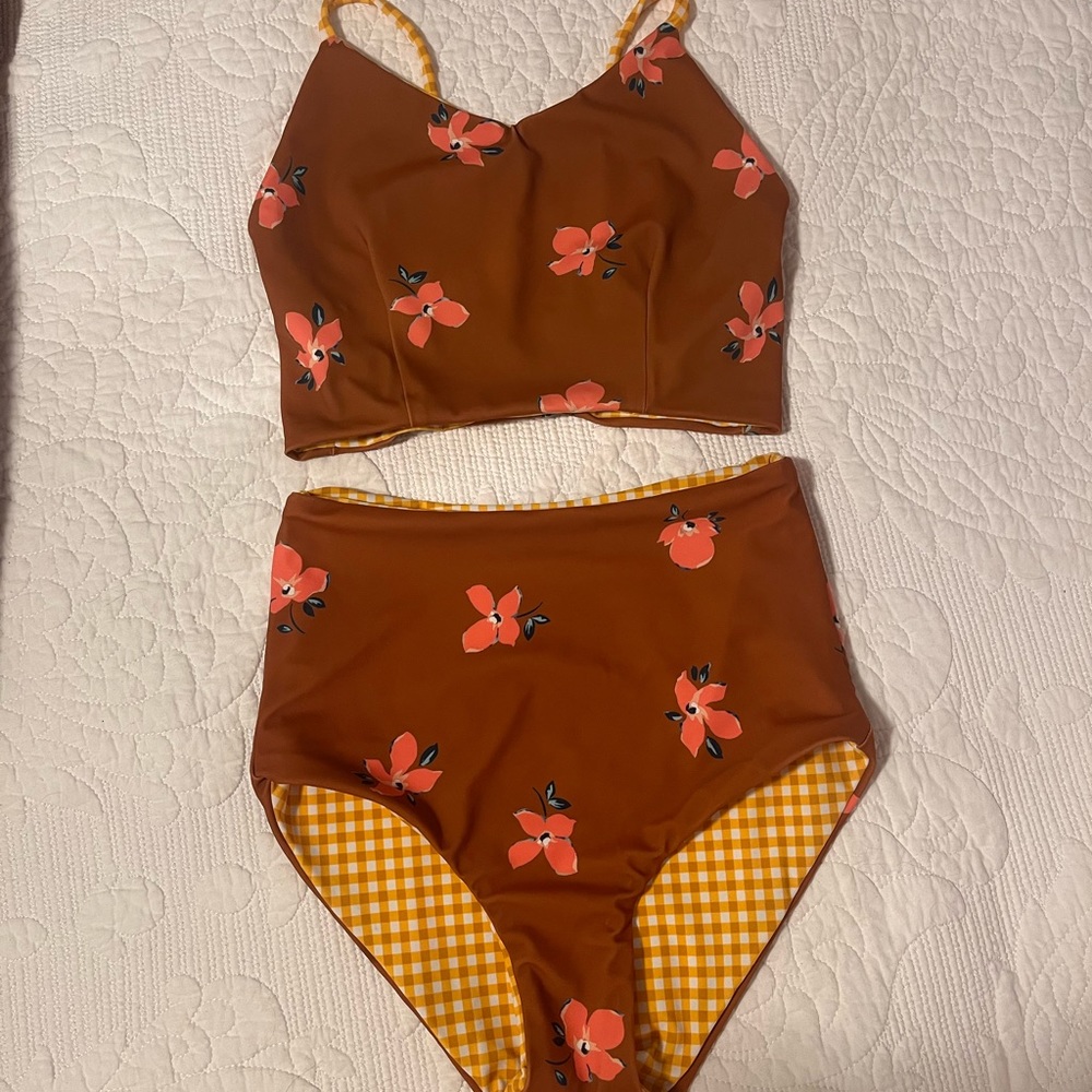 Luv Martha Reversible Two piece swim
